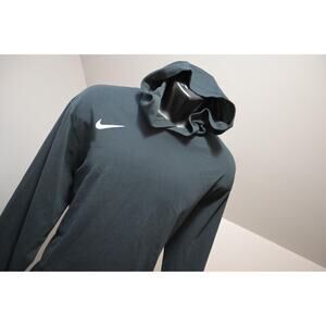Nike Hoodie Dri Fit Thin Sweatshirt Athletic Cut Performance Black Mens Sz XL